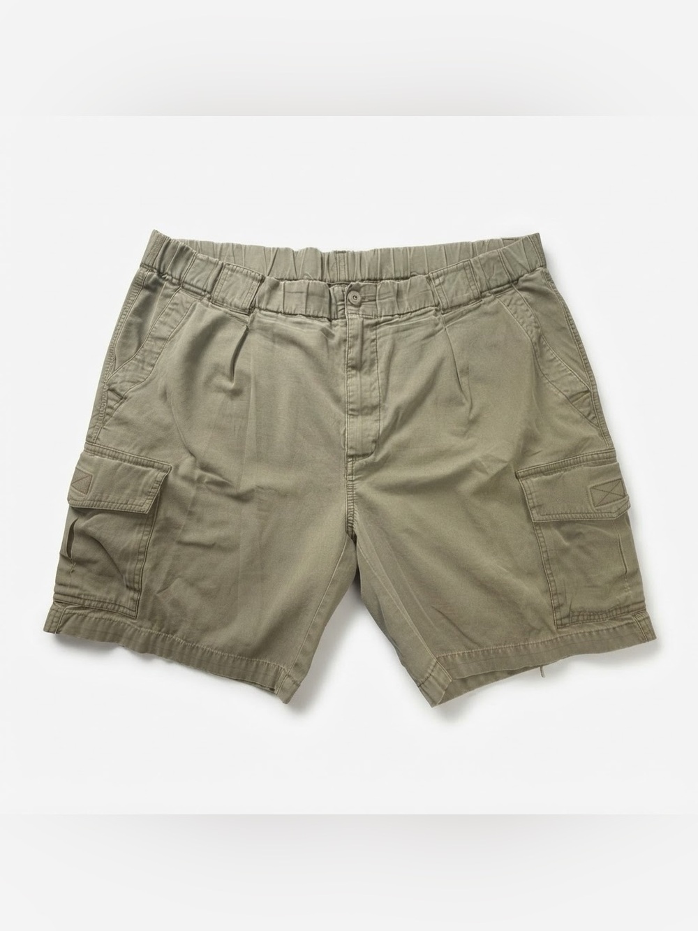 Tommy Bahama Relax Olive Green Cargo Shorts Men Size M 100% Cotton